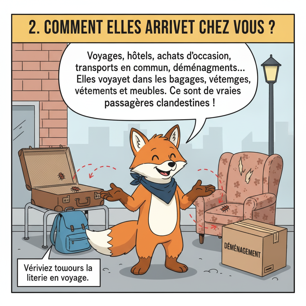 2. Comment elles arrivent chez vous ?