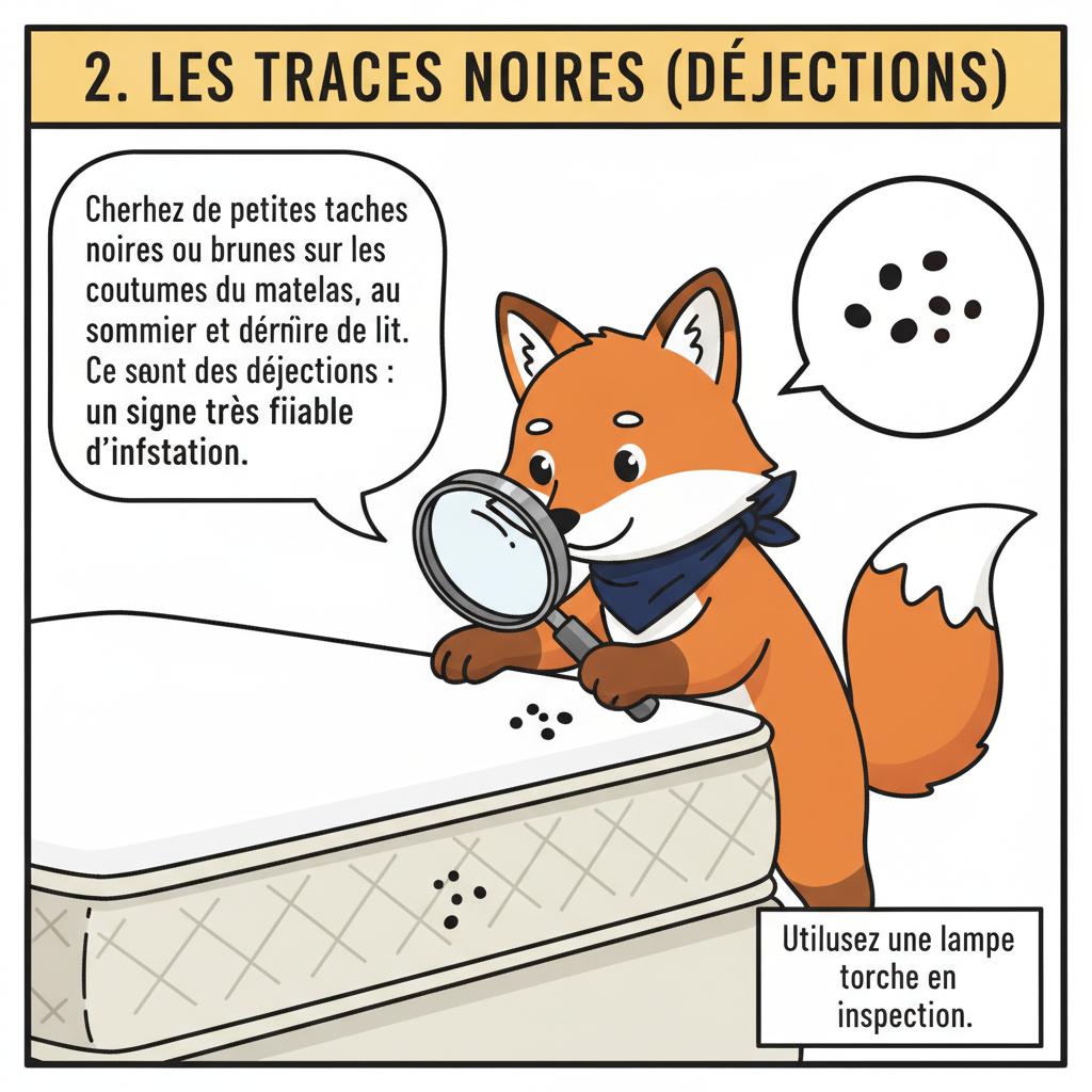2. Les traces noires (déjections)
