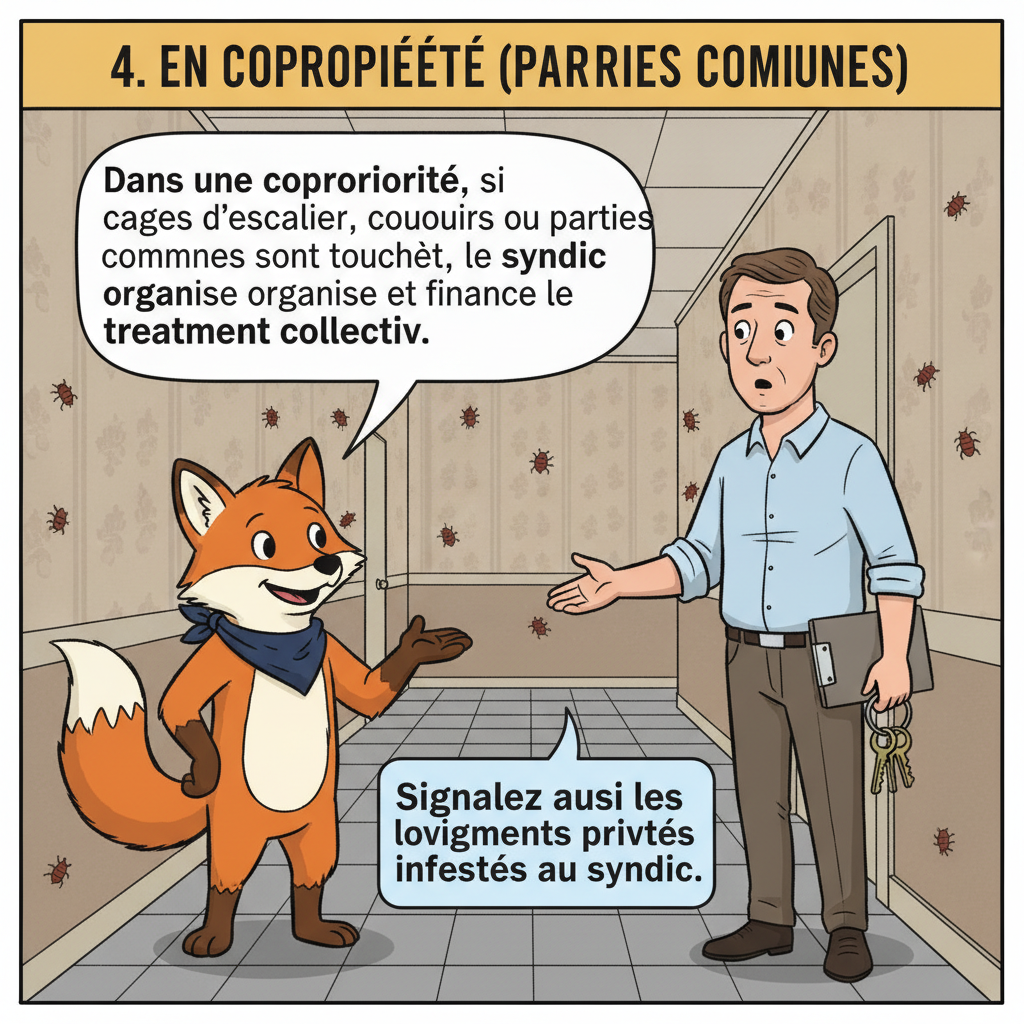 4. En copropriété (parties communes)